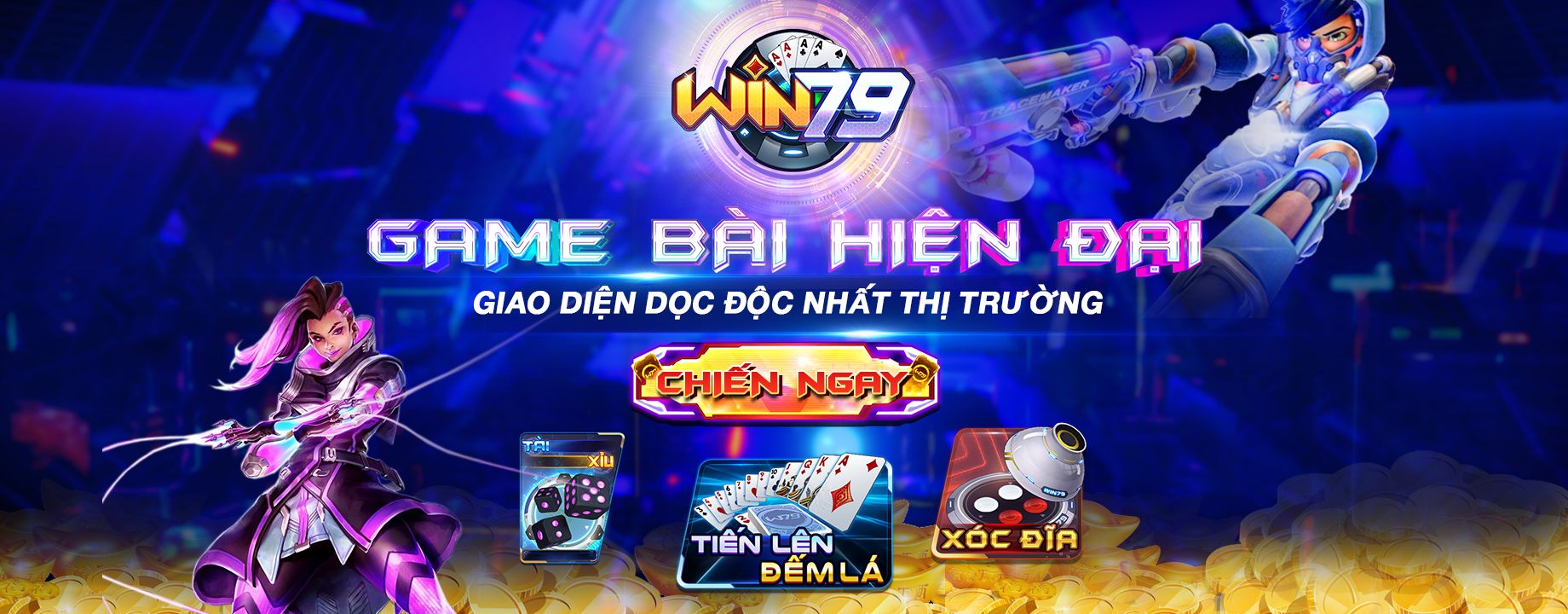 Giao diện đẹp mắt của Casino Win79